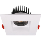 Lotus 4" Square Recessed High Output LED Downlight - 15W - CCT Selectable - 1,055 Lumens - 120V - White