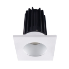 Lotus 2" LED Recessed Downlight - 8W - 4000K - 620 Lumens - Silver Reflector - Square White Trim - 120V
