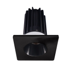 Lotus 2" LED Recessed Downlight - 8W - 3000K - 600 Lumens - Black Reflector - Square Black Trim - 120V