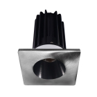 Lotus 2" LED Recessed Downlight - 8W - CCT Selectable - Black Reflector - Square Chrome Trim - 120V
