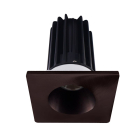 Lotus 2" LED Recessed Downlight - 8W - CCT Selectable - Bronze Reflector - Square Bronze Trim - 120V