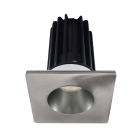 Lotus 2" LED Recessed Downlight - 8W - CCT Selectable - Chrome Reflector - Square Brushed Nickel Trim - 120V