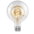 Green Creative Deco Large Series G40 Globe LED Filament Lamp - 4.5W - 2000K - 250 Lumens - 120V