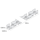 DiodeLED 39" Spine Mounting Channel for LINAIRE Flex Top Bend - White