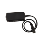 DiodeLED 6-Way Power Distribution Splitter Box for SpotMod Tile LED Puck Lights - Black