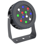 Westgate DMX 512 Compatible RGBW Round Flood Light - 36W - RGBW - 1,700 Lumens - 120-277V - Black