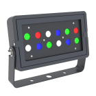 Westgate DMX 512 Compatible RGBW Square Flood Light - 36W - RGBW - 1,700 Lumens - 120-277V - Black