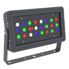 Westgate DMX 512 Compatible RGBW Square Flood Light - 96W - RGBW - 4,800 Lumens - 120-277V - Black