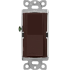 Lutron Claro Single-Pole Switch - 15A - Brown