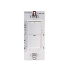 Wattstopper Dual Relay RF Wall Switch - Without Neutral Wire - 120-277V - Light Almond