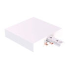 Green Creative T-Bar End Feed for Atom and Orbit Series Track Lighting - White