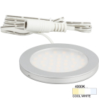 Task Lighting 3W Ultra Thin LED Puck Light - 4000K - 190 Lumens - 12V - Satin Nickel