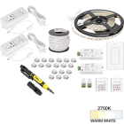 Task Lighting 16' Vivid LED Tape Light Kit - 2 Zone - 2 Area - 2700K - 2.8W / FT - 225 Lumens / FT - 12V