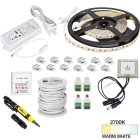 Task Lighting 16' Vivid Tape Light Kit - Touch Dimmer Switch - 1 Zone - 1 Area - 2700K - 2.8W / FT - 225 Lumens / FT - 12V