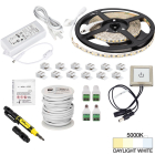 Task Lighting 16' Vivid Tape Light Kit - Touch Dimmer Switch - 1 Zone - 1 Area - 5000K - 2.8W / FT - 225 Lumens / FT - 12V