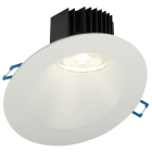 Lotus 4" Round Sloped Regressed LED Downlight - 15W - Dim To Warm / 3K-18K - 1,280 Lumens - 120V - White