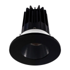 Lotus 2" LED Recessed Downlight - 8W - 2700K - 580 Lumens - Black Reflector - Round Black Trim - 120V