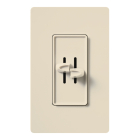 Lutron Skylark Dual Slide-to-Off Fan and Light Control - Light Almond