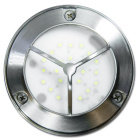 Dabmar 1.44W LED Round Open Face Y Guard Step Light - 24 LEDs - 12V