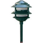 Dabmar 4W LED 13" 3-Tier Pagoda LED Pathway Light - 3000K - 12V - Green