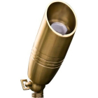Dabmar 3W LED Small Directional Spot Light w/ Hood - MR16 Lamp - 2700K - 12V - Polished Brass