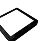 NSL 8" Trim for Square LED Suface Mount - Black