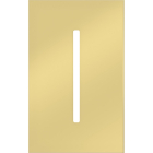 Lutron GRAFIK T New Architectural Wallplate - 1-Gang - Bright Brass