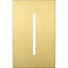 Lutron GRAFIK T New Architectural Wallplate - 1-Gang - Satin Brass