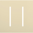 Lutron GRAFIK T New Architectural Wallplate - 2-Gang - Beige