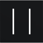 Lutron GRAFIK T New Architectural Wallplate - 2-Gang - Black
