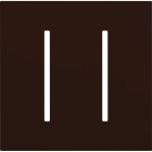 Lutron GRAFIK T New Architectural Wallplate - 2-Gang - Brown
