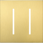 Lutron GRAFIK T New Architectural Wallplate - 2-Gang - Satin Brass
