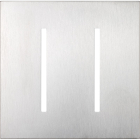 Lutron GRAFIK T New Architectural Wallplate - 2-Gang - Satin Chrome