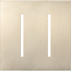 Lutron GRAFIK T New Architectural Wallplate - 2-Gang - Satin Nickel