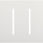 Lutron GRAFIK T New Architectural Wallplate - 2-Gang - White