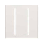 Lutron GRAFIK T New Architectural Wallplate - 2-Gang - Clear Glass