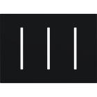 Lutron GRAFIK T New Architectural Wallplate - 3-Gang - Black