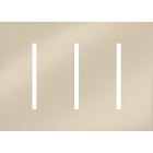 Lutron GRAFIK T New Architectural Wallplate - 3-Gang - Bright Nickel