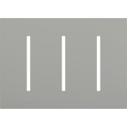 Lutron GRAFIK T New Architectural Wallplate - 3-Gang - Gray