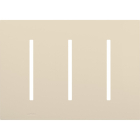 Lutron GRAFIK T New Architectural Wallplate - 3-Gang - Light Almond