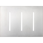 Lutron GRAFIK T New Architectural Wallplate - 3-Gang - Satin Chrome