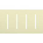Lutron GRAFIK T New Architectural Wallplate - 4-Gang - Almond