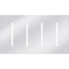 Lutron GRAFIK T New Architectural Wallplate - 4-Gang - Bright Chrome