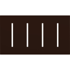 Lutron GRAFIK T New Architectural Wallplate - 4-Gang - Brown