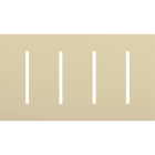 Lutron GRAFIK T New Architectural Wallplate - 4-Gang - Ivory