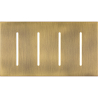 Lutron GRAFIK T New Architectural Wallplate - 4-Gang - Antique Brass