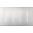 Lutron GRAFIK T New Architectural Wallplate - 4-Gang - Satin Chrome