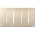 Lutron GRAFIK T New Architectural Wallplate - 4-Gang - Satin Nickel