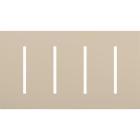 Lutron GRAFIK T New Architectural Wallplate - 4-Gang - Taupe