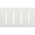 Lutron GRAFIK T New Architectural Wallplate - 4-Gang - White